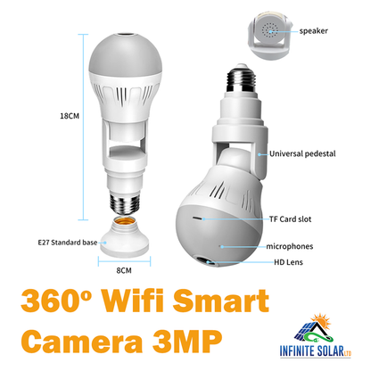 360° Wifi Smart Camera 3MP